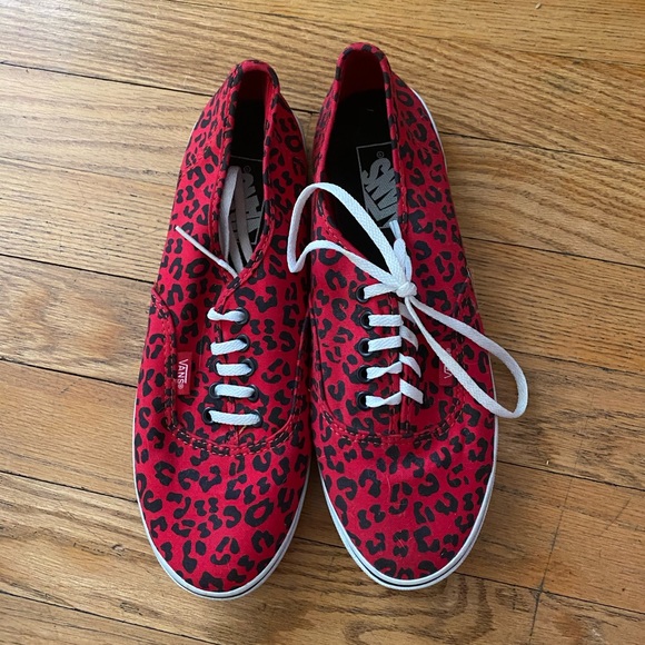 red cheetah shoes